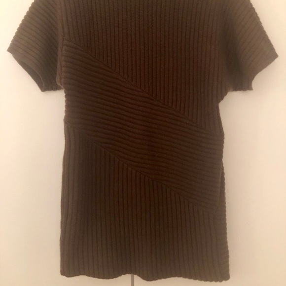 ASTR Brown Ribbed Knit Kimomo Sleeve Tunic Dress - Picture 2 of 5